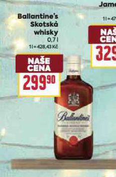 BALLANTINES SKOTSK WHISKY