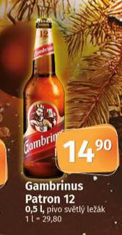 PIVO GAMBRINUS PATRON 12