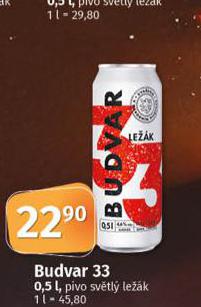 PIVO BUDVAR 33