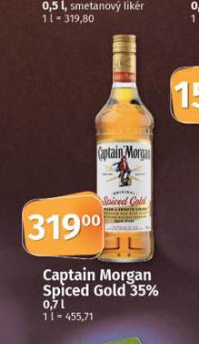 CAPTAIN MORGAN SPICED GOLD 35%