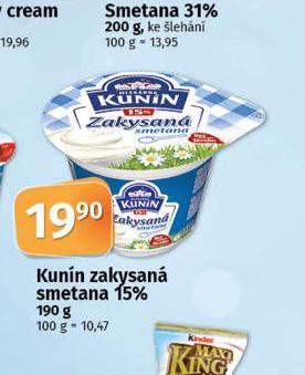 KUNN ZAKYSAN SMETANA 15%