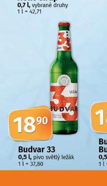 PIVO BUDVAR 33