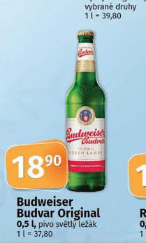 PIVO BUDWEISER BUDVAR ORIGINAL