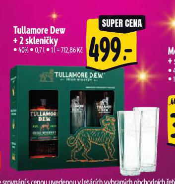 TULLAMORE DEW + 2 SKLENIKY