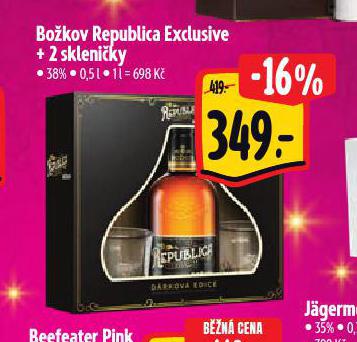 BOKOV REPUBLICA EXCLUSIVE + 2 SKLENIKY