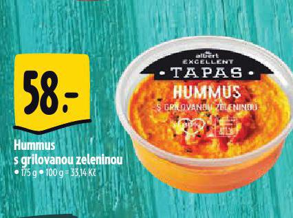 HUMMUS S GRILOVANOU ZELENINOU