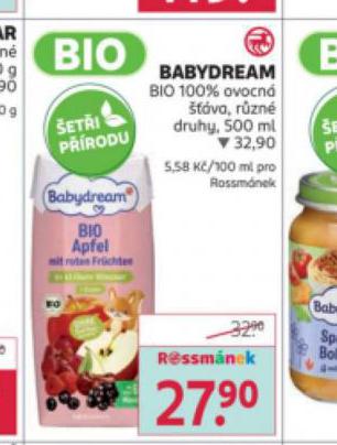 BABYDREAM BIO 100% OVOCN VA