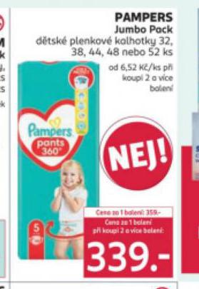 PAMPERS JUMBO PACK