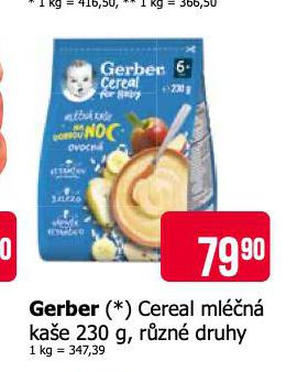 GERBER CEREAL MLN KAE