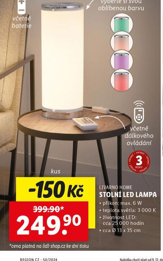 STOLN LED LAMPA