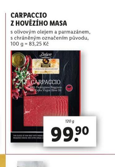 CARPACCIO Z HOVZHO MASA