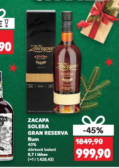 ZACAPA SOLERA GRAN RESERVA