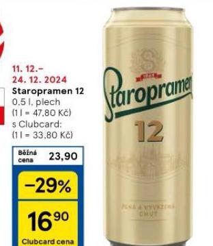 PIVO STAROPRAMEN 12