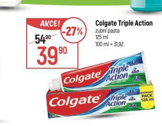 COLGATE TRIPLE ACTION ZUBN PASTA