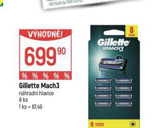 GILLETTE MACH3 NHRADN HLAVICE