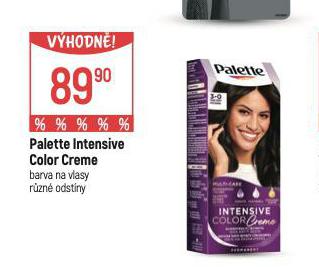 PALETTE INTENSIVE COLOR CREME BARVA NA VLASY