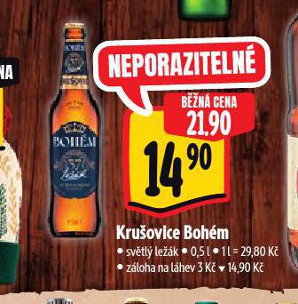 PIVO KRUOVICE BOHM