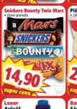 SNICKERS, BOUNTY, TWIX, MARS