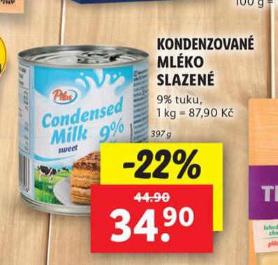 KONDENZOVAN MLKO SLAZEN