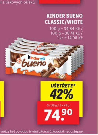 KINDER BUENO CLASSIC / WHITE