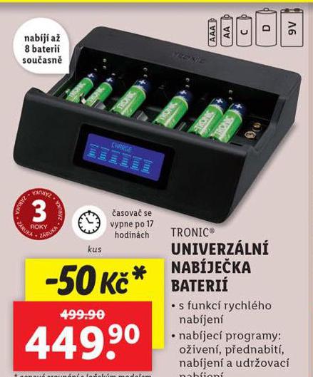 UNIVERZLN NABJEKA BATERI