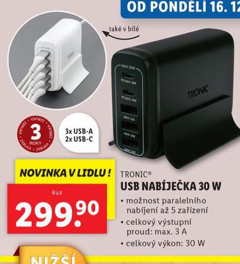 USB NABJEKA 30 W