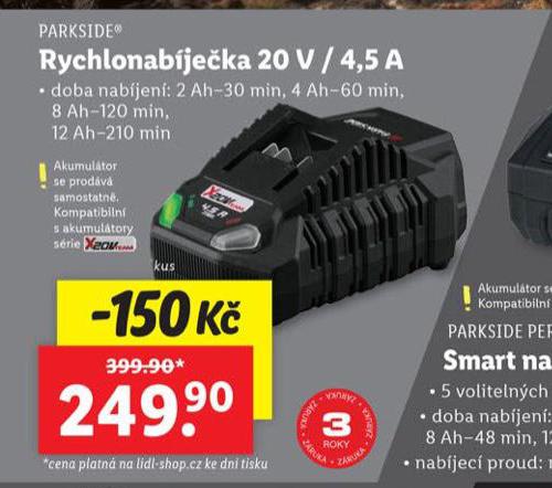 RYCHLONABJEKA 20 V / 4,5 A