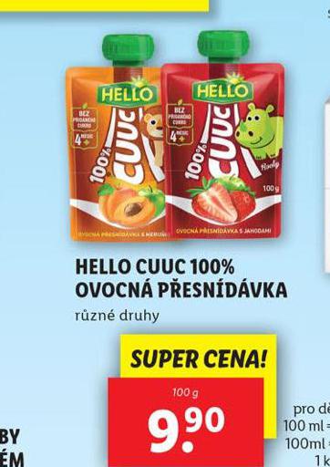 HELLO CUUC OVOCN PESNDVKA