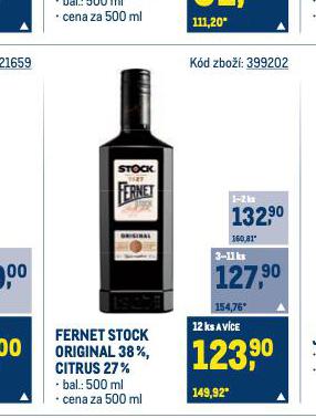 FERNET STOCK ORIGINAL