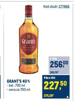 GRANT'S TRIPLE WOOD WHISKY