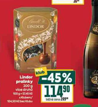 LINDOR PRALINKY