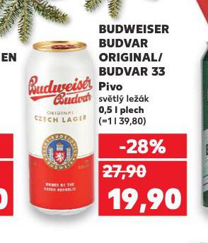 PIVO BUDWEISER BUDVAR ORIGINAL