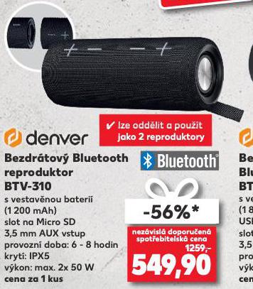 BEZDRTOV BLUETOOTH REPRODUKTOR