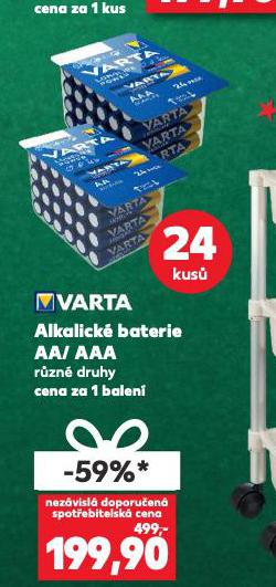 VARTA ALKALICK BATERIE