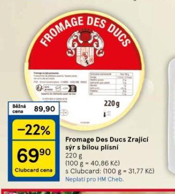 FROMAGE DES DUCS ZRAJC SR S BLOU PLSN