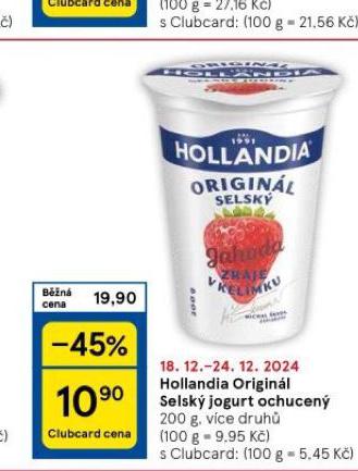 HOLLANDIA ORIGINL SELSK JOGURT OCHUCEN