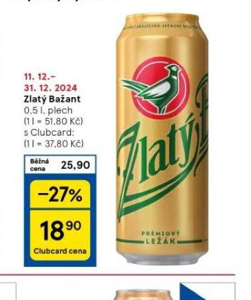 PIVO ZLAT BAANT