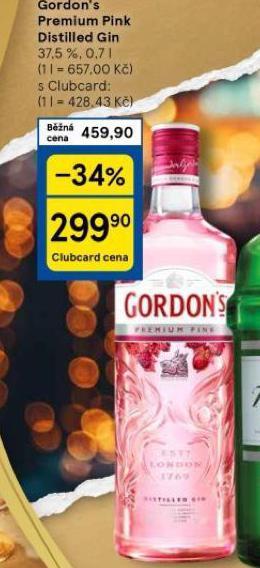 GORDONS PREMIUM PINK DISTILLED GIN