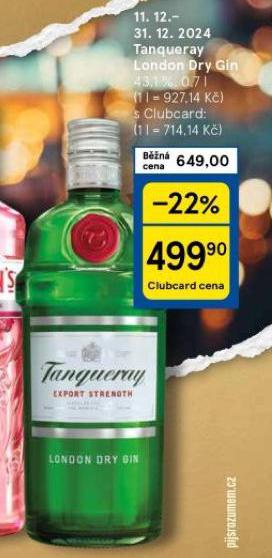 TANQUERAY LONDON DRY GIN