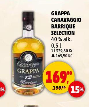 GRAPPA CARAVAGGIO BARRIQUE SELECTION