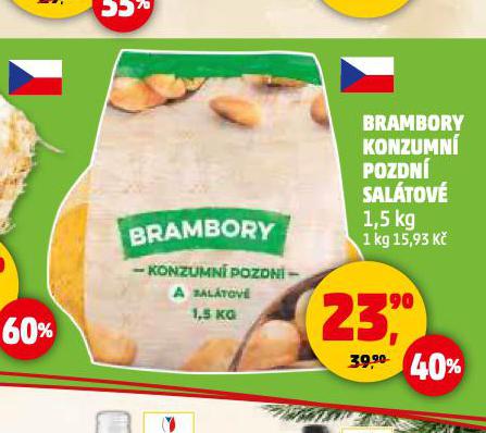 BRAMBORY KONZUMN POZDN