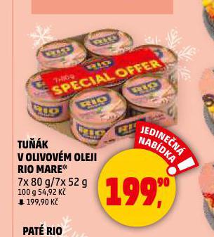 RIO MARE TUK V OLIVOVM OLEJI