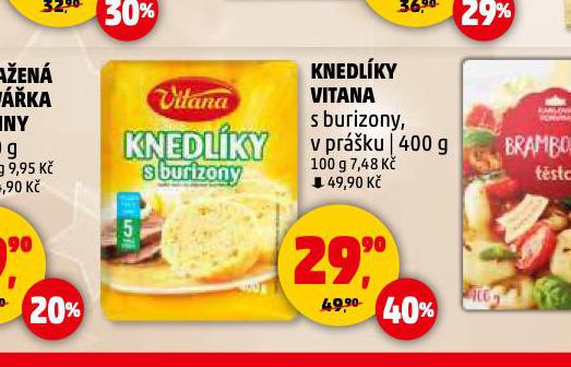 VITANA KNEDLKY S BURIZONY