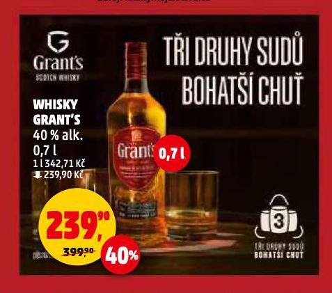 GRANT'S TRIPLE WOOD WHISKY