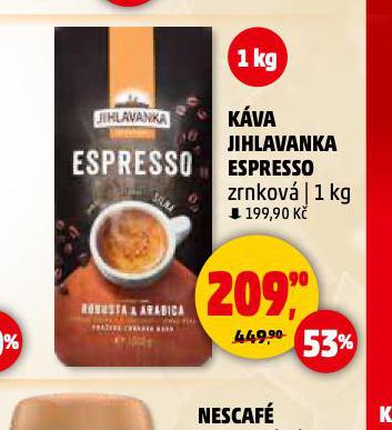 KVA JIHLAVANKA ESPRESSO ZRNKOV