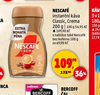 NESCAF INSTANTN KVA CREMA, CLASSIC