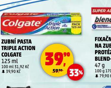 COLGATE TRIPLE ACTION ZUBN PASTA