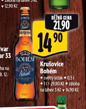 PIVO KRUOVICE BOHM