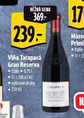 VIA TARAPAC GRAN RESERVA