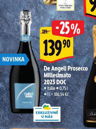 DE ANGELI PROSECCO MULLESIMATO 2023 DOC